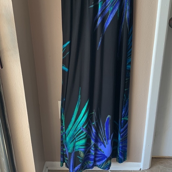LONDON TIMES Tropical One Shoulder Maxi Dress - Picture 8 of 9